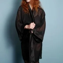 Dollhouse Kimono Court En Mousseline De Soie -Lingerie Soldes kimono court 3 1