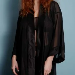 Dollhouse Kimono Court En Mousseline De Soie -Lingerie Soldes kimono court 6 1