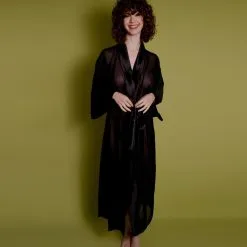 Dollhouse Kimono Long Mousseline De Soie -Lingerie Soldes kimono long 1
