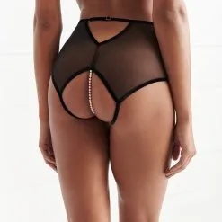 Bracli Culotte Haute En Dentelle De Calais Avec Perles - Kyoto