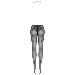 Maison Close Legging Fuseau En Tulle Transparent - L'Amoureuse - Dahlia Noir -Lingerie Soldes legging l amoureuse dahlia 5