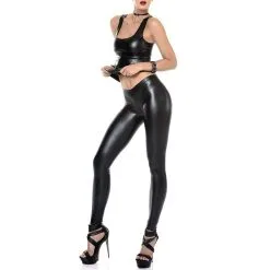 Patrice Catanzaro Legging En Wetlook - Vera -Lingerie Soldes legging lycra laque vera catanzaro 4