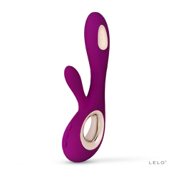 LELO Soraya Wave - Rose Profond -Lingerie Soldes lelo sorayawave product angle deeprose 425