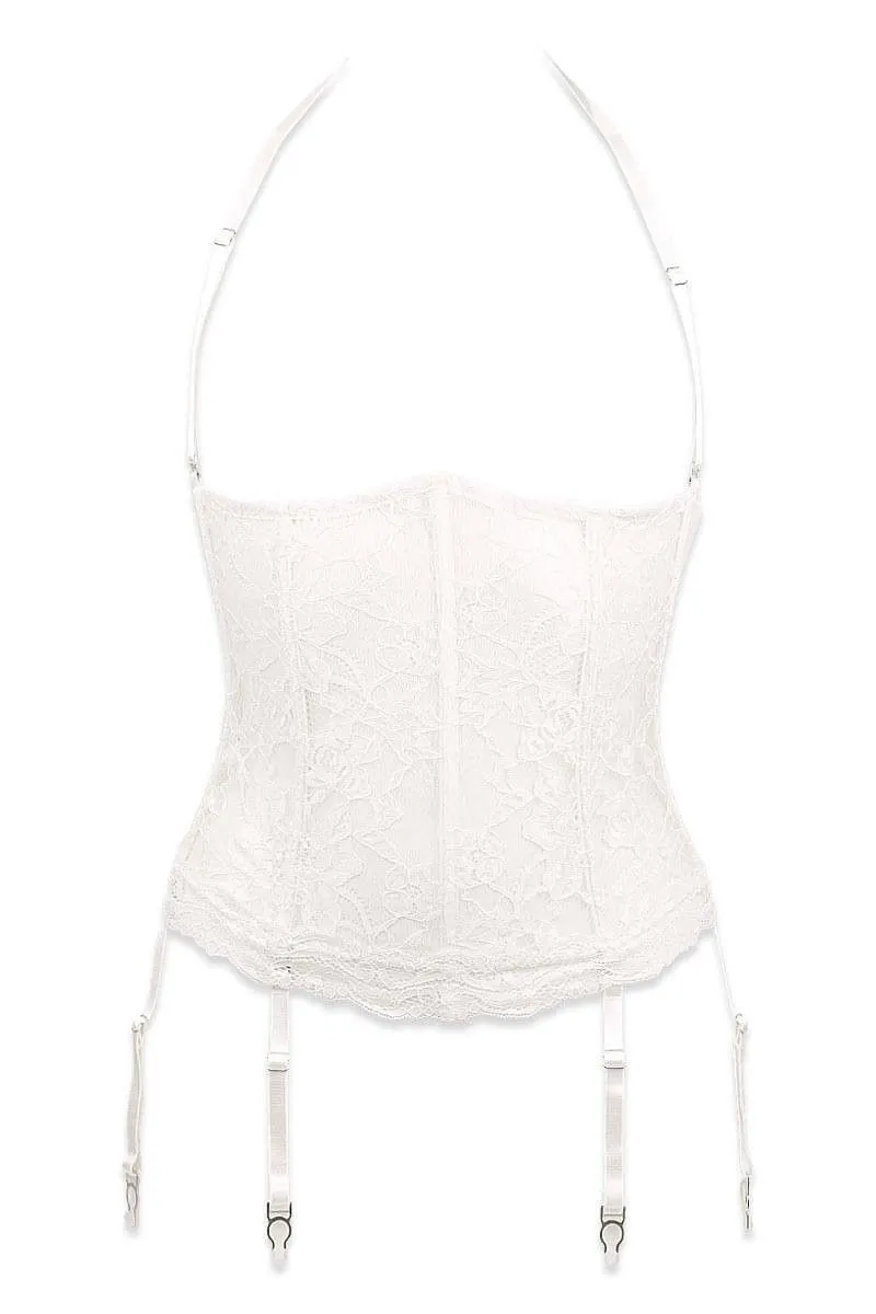 Luxxa Guêpière Seins Nus En Dentelle Ivoire - Nougat 4 Luxxa Guêpière Seins Nus En Dentelle Ivoire - Nougat – Image 2