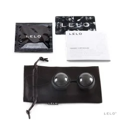 LELO Boules De Geihsa Luna Beads Noires -Lingerie Soldes lunabeads noir contents 1