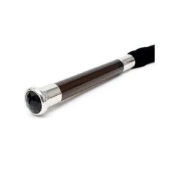 Martinet En Daim Manche En Verre - Noir -Lingerie Soldes martinet daim noir manche verre cristal 4