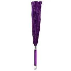 Martinet En Daim Manche En Verre - Violet -Lingerie Soldes martinet daim violet manche verre cristal 3
