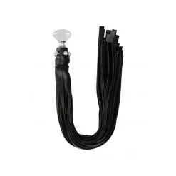 Martinet En Simili Cuir Avec Manche Diamant -Lingerie Soldes martinet simili cuir strass 3