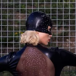 Patrice Catanzaro Masque Petit Chat En Wetlook Avec Strass - Cassiope 5 Patrice Catanzaro Masque Petit Chat En Wetlook Avec Strass - Cassiope -Lingerie Soldes masque chat wetlook strass cassiope 2