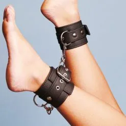 Chevillères En Cuir Souple -Lingerie Soldes menottes chevilles cuir souple front
