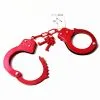 Menottes En Acier - Rouge