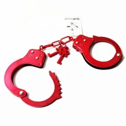 Menottes En Acier - Rouge