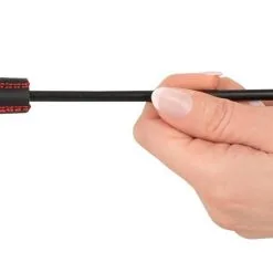 Mini Cravache Embout Coeur -Lingerie Soldes mini cravache coeur fausse fourrure leopard main