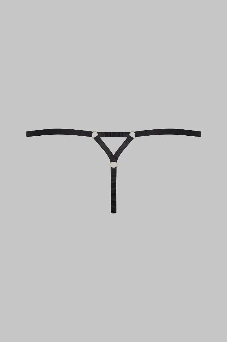 Maison Close Mini String Ajustable - Chambre Noire Or 4 Maison Close Mini String Ajustable - Chambre Noire Or – Image 2