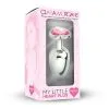 Plug Anal En Aluminium Avec Cristal En Forme De Coeur Rose - Taille M -Lingerie Soldes my little heart plug medium 1