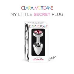 Plug Anal En Aluminium Avec Cristal Rose - Taille M -Lingerie Soldes my little secret plug small 11