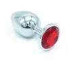 Plug Anal En Aluminium Avec Cristal Rouge - Taille L 1 Plug Anal En Aluminium Avec Cristal Rouge - Taille L -Lingerie Soldes my little secret plug small 7 jj 2