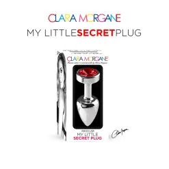 Plug Anal En Aluminium Avec Cristal Rouge - Taille M -Lingerie Soldes my little secret plug small 8 1