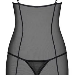 Nuisette Moulante En Résille Et Dentelle