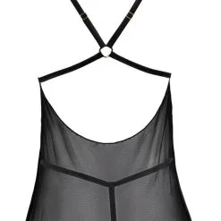 Nuisette En Dentelle Et Transparence -Lingerie Soldes nuisette transparente cotelli 4