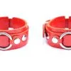 Dollhouse Menottes En Cuir Effet Croco - Rouge -Lingerie Soldes os 1136 2r