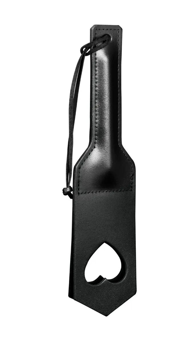 Dollhouse Paddle En Cuir Fendu - Découpe Cœur 3 Dollhouse Paddle En Cuir Fendu - Découpe Cœur