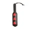 Paddle En Simili Cuir Motif 3 Cœurs Rouges