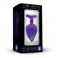 Plug Anal En Silicone Avec Butée Cristal - Taille S - Violet -Lingerie Soldes plug anal silicone violet s 2