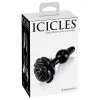 Plug En Verre Rose Noire - Icicles N°77