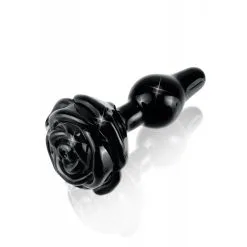 Plug En Verre Rose Noire - Icicles N°77 6 Plug En Verre Rose Noire - Icicles N°77 -Lingerie Soldes plug verre rose noire 2