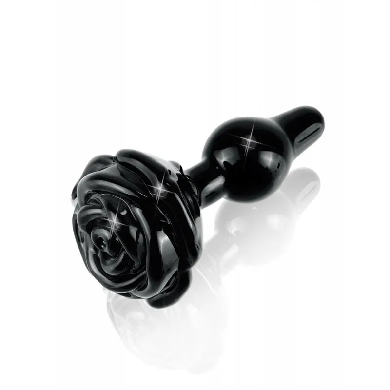Plug En Verre Rose Noire - Icicles N°77 4 Plug En Verre Rose Noire - Icicles N°77 – Image 2