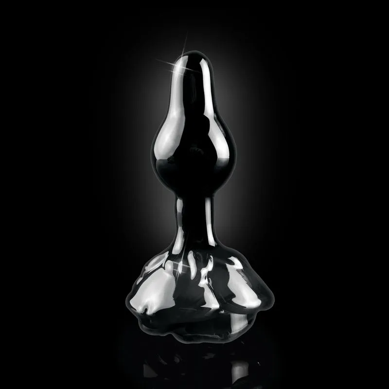 Plug En Verre Rose Noire - Icicles N°77 5 Plug En Verre Rose Noire - Icicles N°77 – Image 3