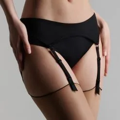 Maison Close Porte-Jarretelles - Le Petit Secret -Lingerie Soldes porte jarretelles petit secret noir 1