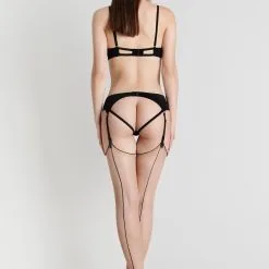 Maison Close Porte-Jarretelles - Le Petit Secret -Lingerie Soldes porte jarretelles petit secret noir 2