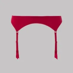 Maison Close Porte-jarretelles - Le Petit Secret - Rouge -Lingerie Soldes porte jarretelles petit secret rouge 5