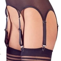 Porte-jarretelles 6 Attaches En Résille Transparente