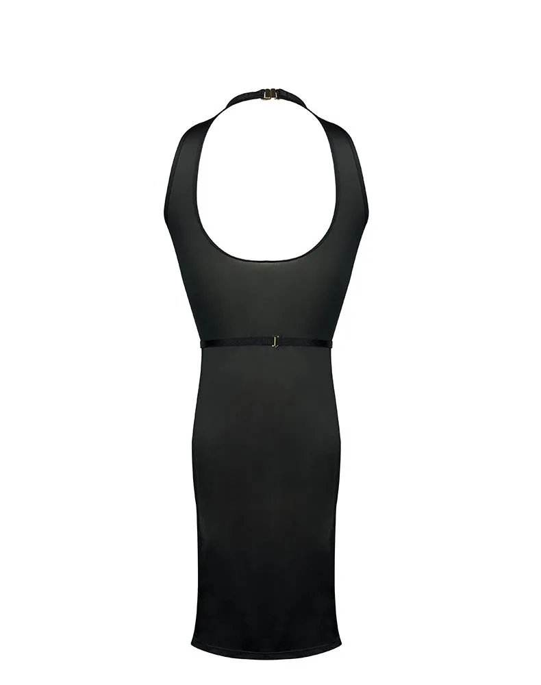 E.L.F. Zhou London Robe Courte Ajourée Avec Bijoux Plaqués Or - Obsidian 5 E.L.F. Zhou London Robe Courte Ajourée Avec Bijoux Plaqués Or - Obsidian – Image 3