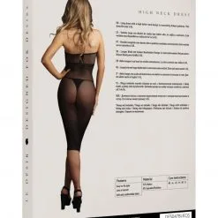 Le Désir Robe Crayon En Résille Avec Col Montant - Anna 9 Le Désir Robe Crayon En Résille Avec Col Montant - Anna -Lingerie Soldes robe longue resille col montant 3