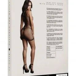 Le Désir Robe En Résille Large Avec Motif En V - Jeanne -Lingerie Soldes robe resille large dessin v jeanne 6