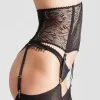 Maison Close Serre-taille Porte-jarretelles - Accroche Coeur -Lingerie Soldes serre taille pj accroche coeur 1