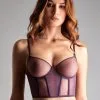 Maison Close Soutien-gorge Bustier - L'Amoureuse - Orchidée Violette -Lingerie Soldes sg bustier l amoureuse orchidee violette 1