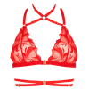 Impudique Soutien-gorge En Dentelle Rouge Et Lanières - Bijou -Lingerie Soldes sg dentelle rouge lanieres bijou cantanzaro 1