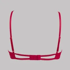 Maison Close Soutien-gorge Seins Nus - Le Petit Secret - Rouge -Lingerie Soldes sg seins nus noeud rouge ps 5