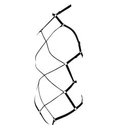 E.L.F. Zhou London Playsuit En Lanières Satinées - Shibari Noire 9 E.L.F. Zhou London Playsuit En Lanières Satinées - Shibari Noire -Lingerie Soldes shibari playsuit black 3