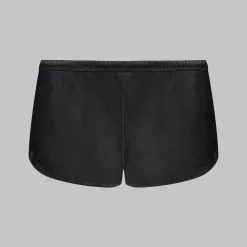 Maison Close Short En Soie - Rendez-vous Noir -Lingerie Soldes short rendez vous noir 4