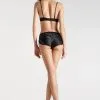 Maison Close Short En Soie - Rendez-vous Noir -Lingerie Soldes short rendez vous noir 6