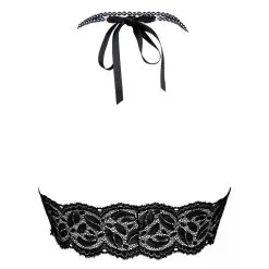 Bracli Soutien-gorge En Dentelle Avec Collier De Perles - Bego's Noir
