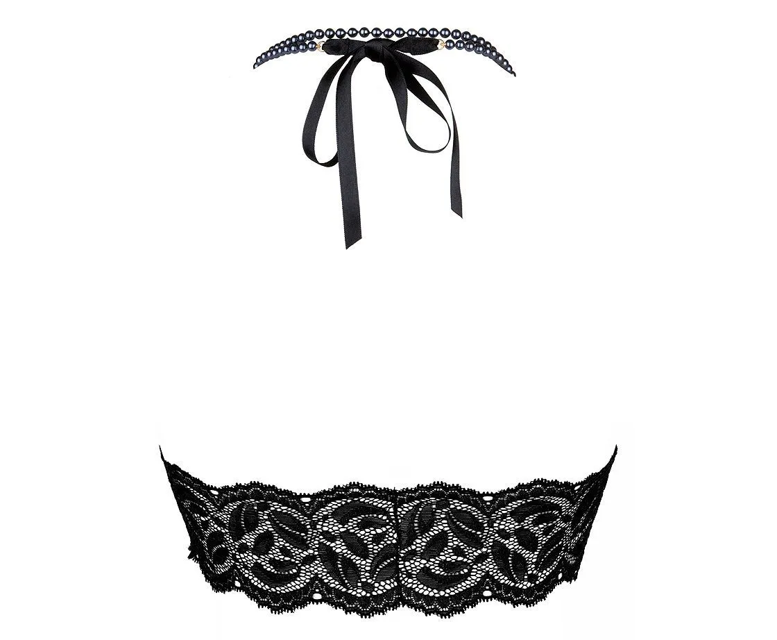 Bracli Soutien-gorge En Dentelle Avec Collier De Perles - Bego's Noir 3 Bracli Soutien-gorge En Dentelle Avec Collier De Perles - Bego's Noir