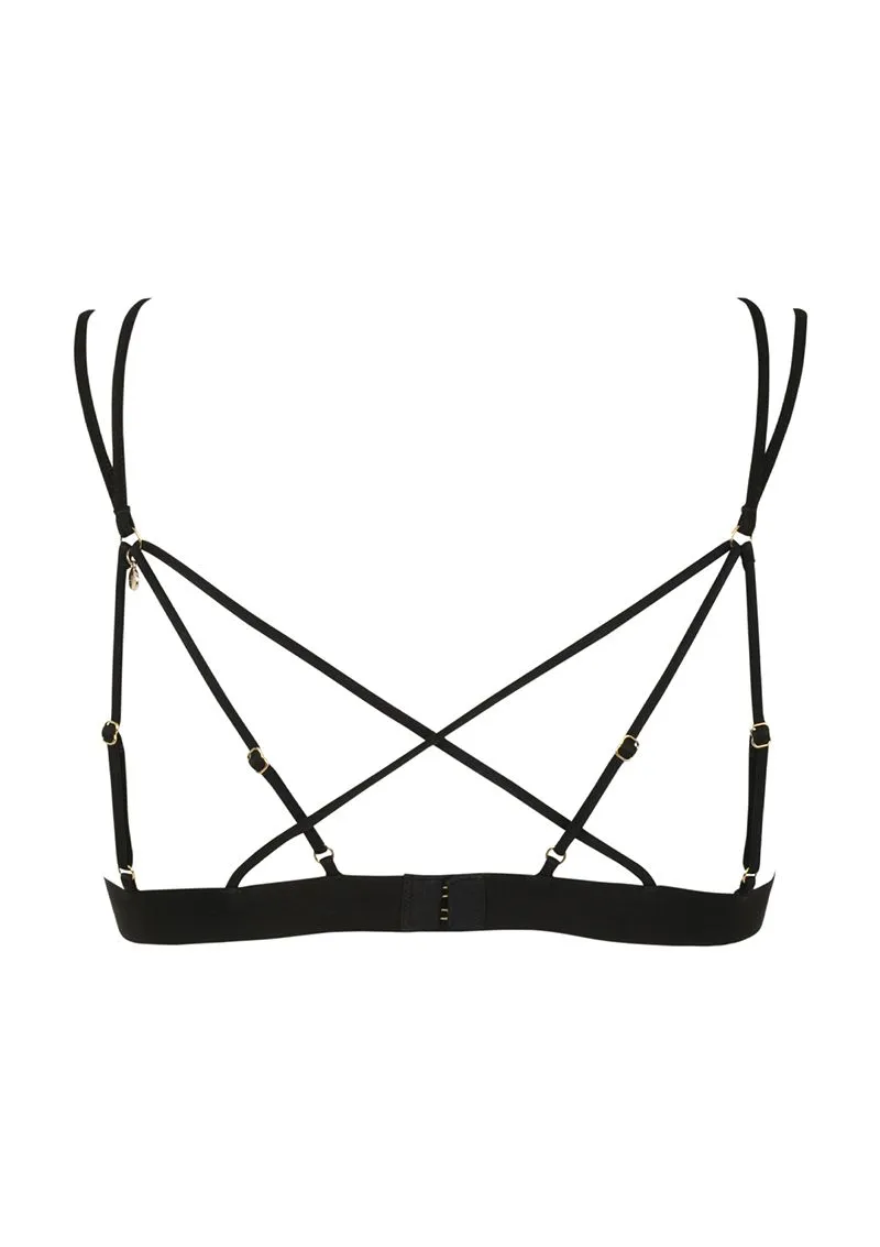 Atelier Amour Soutien-gorge Triangle En Tulle Brodé - Après Minuit 10 Atelier Amour Soutien-gorge Triangle En Tulle Brodé - Après Minuit – Image 8