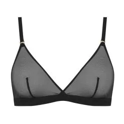 Maison Close Soutien-gorge Triangle - Corps-à-corps - Noir/Or -Lingerie Soldes soutien gorge triangle coprs a corps noir or 2
